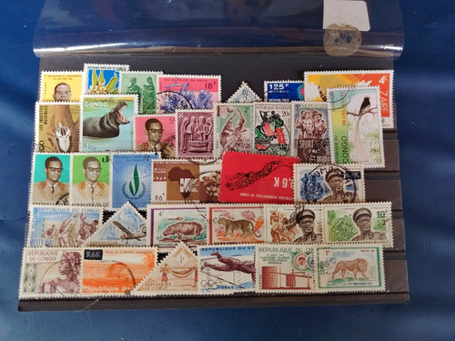 30 francobolli congo - +, di